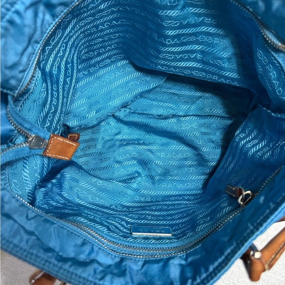 Prada Blue Nylon Tote Bag - Picture 11 of 15